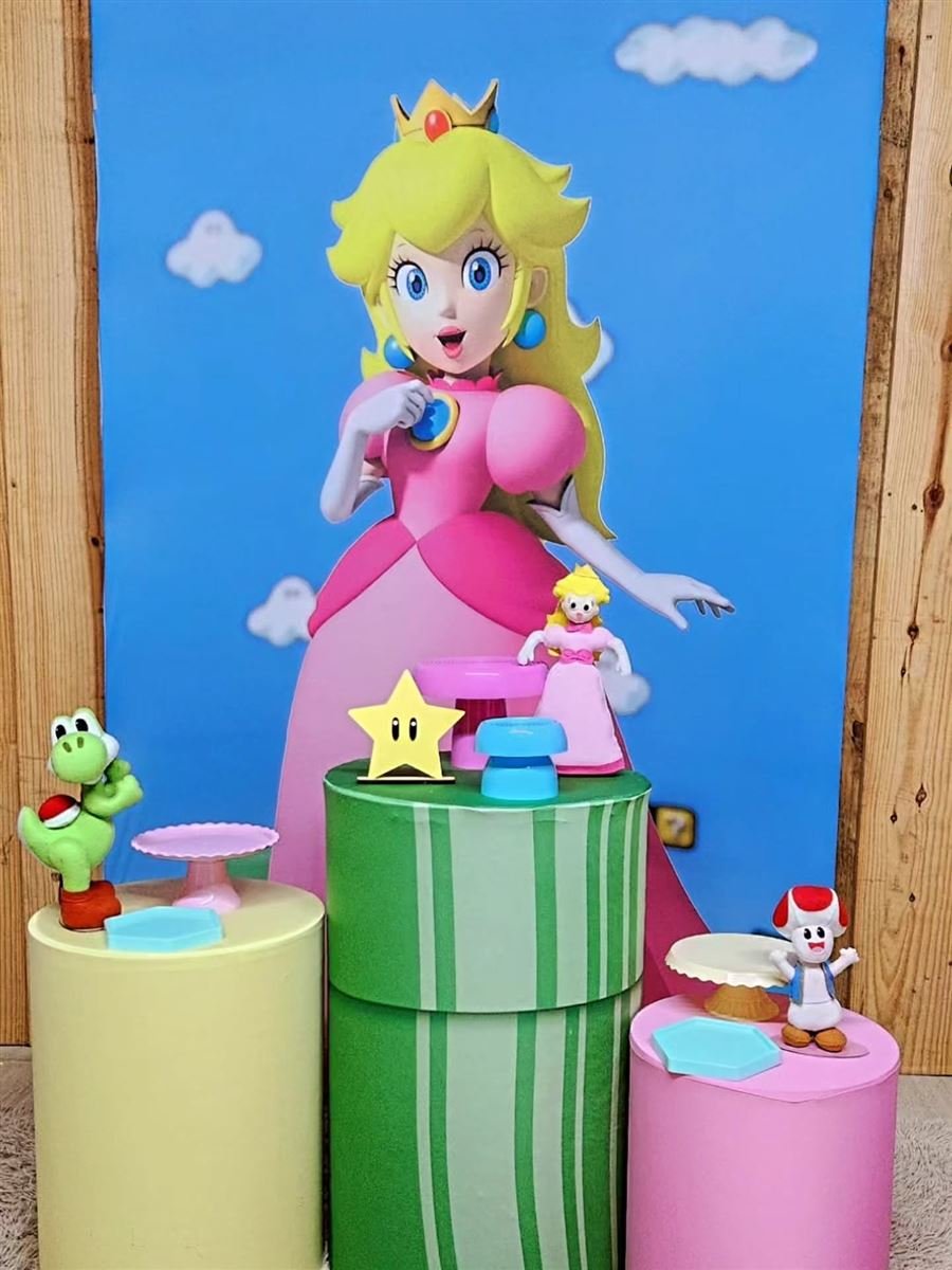 Decoração Princesa Peach da Locações Angel